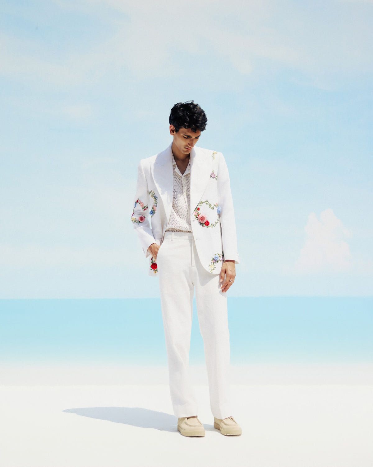 "Le fleur" hand embroidered blazer - image 10