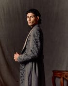 Midnight Vine Embroidered Wool Overcoat view 5