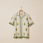 "Le sunflower" beadwork shirt view 1