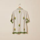 "Le sunflower" beadwork shirt view 4
