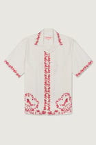 Lovebirds border print shirt view 1