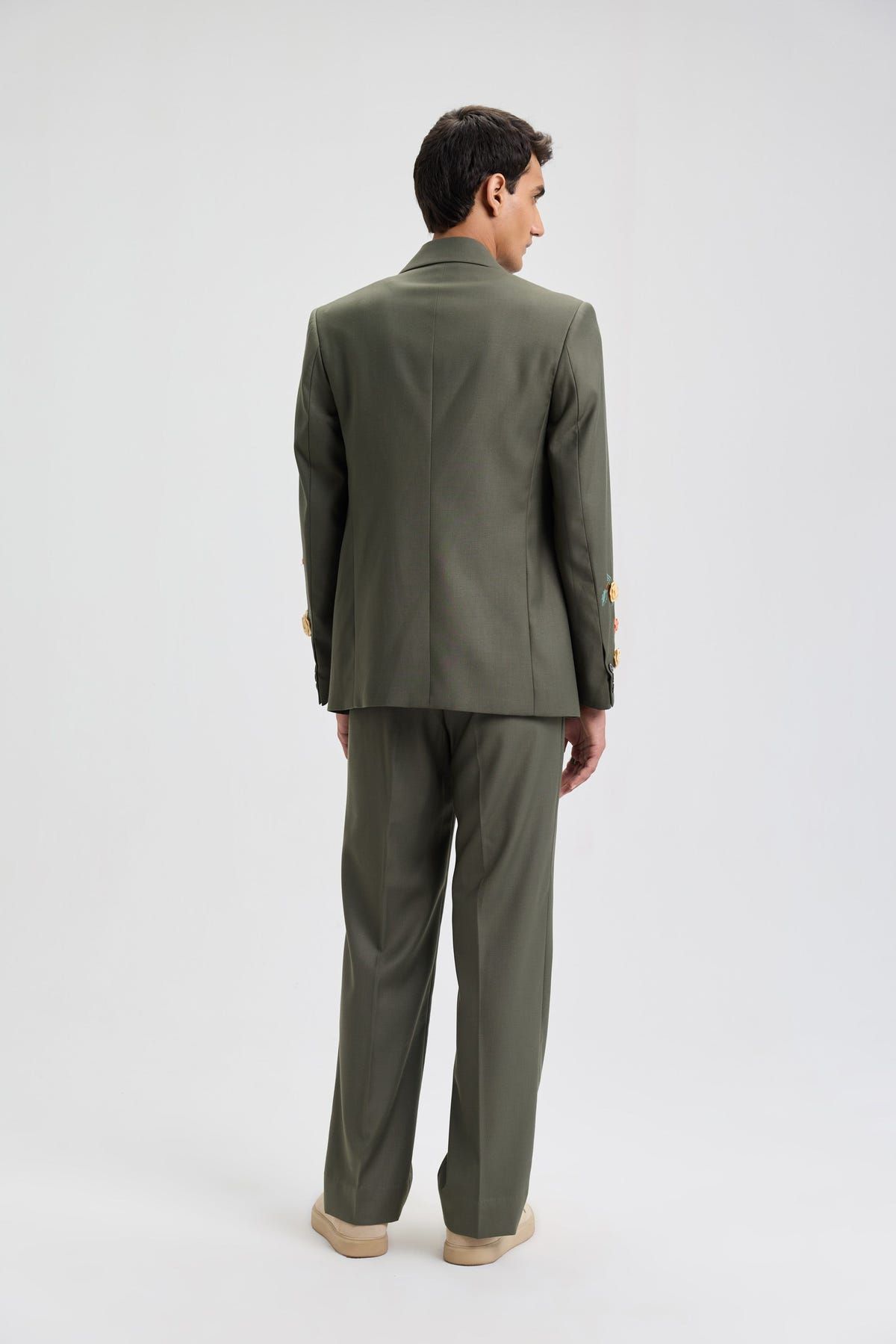 Formal pants- Olive green - image 2