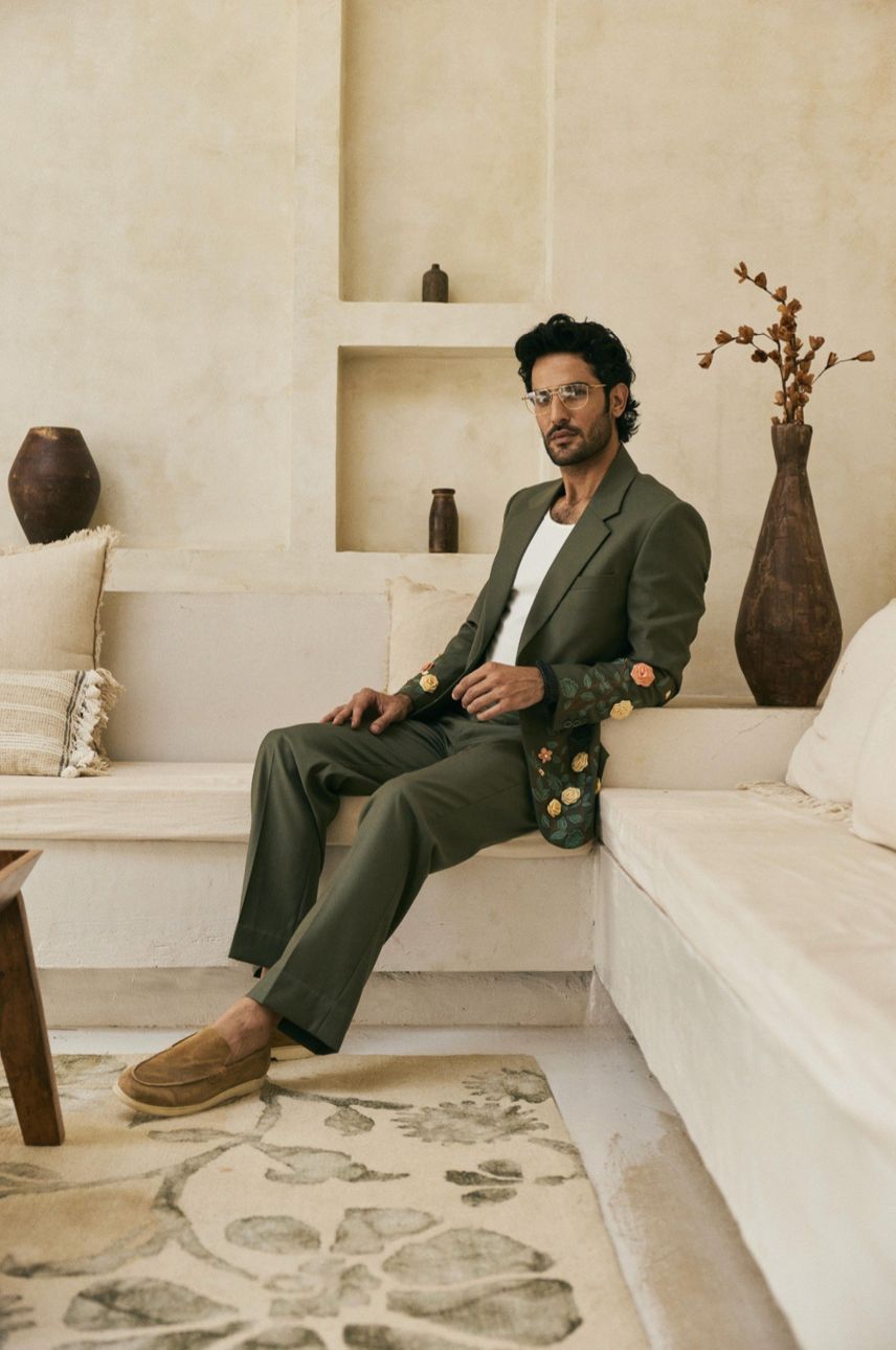 Formal pants- Olive green - image 3
