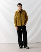 Floral stripes corduroy jacket view 2
