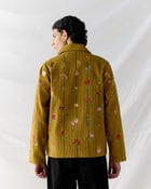 Floral stripes corduroy jacket view 5