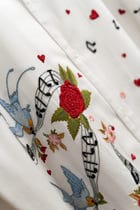 "Love songs" hand embroidered Shirt view 3