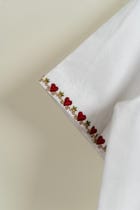 "Love songs" hand embroidered Shirt view 5