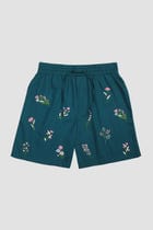 "Floral bunch" hand embroidered resort set view 2