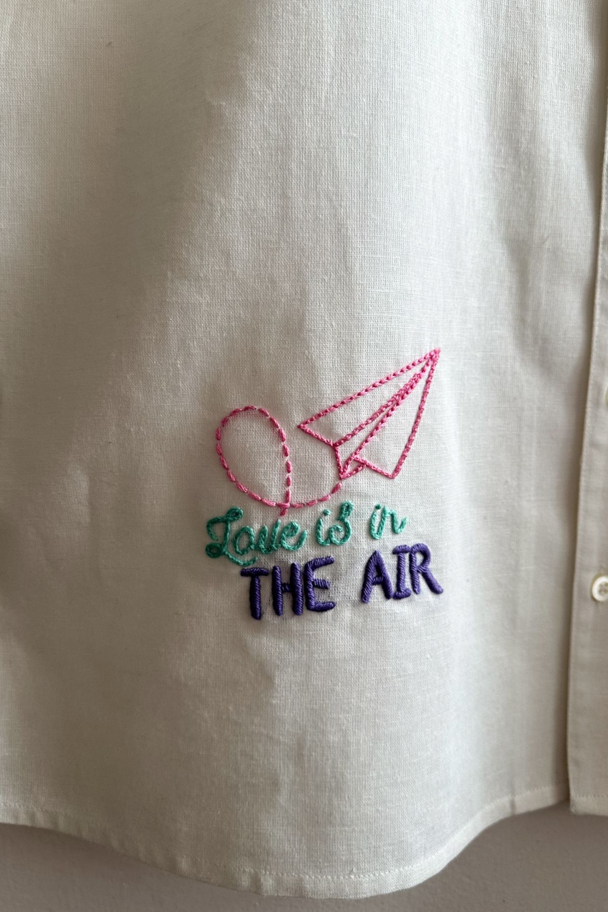 Perfect match hand embroidered shirt - image 3