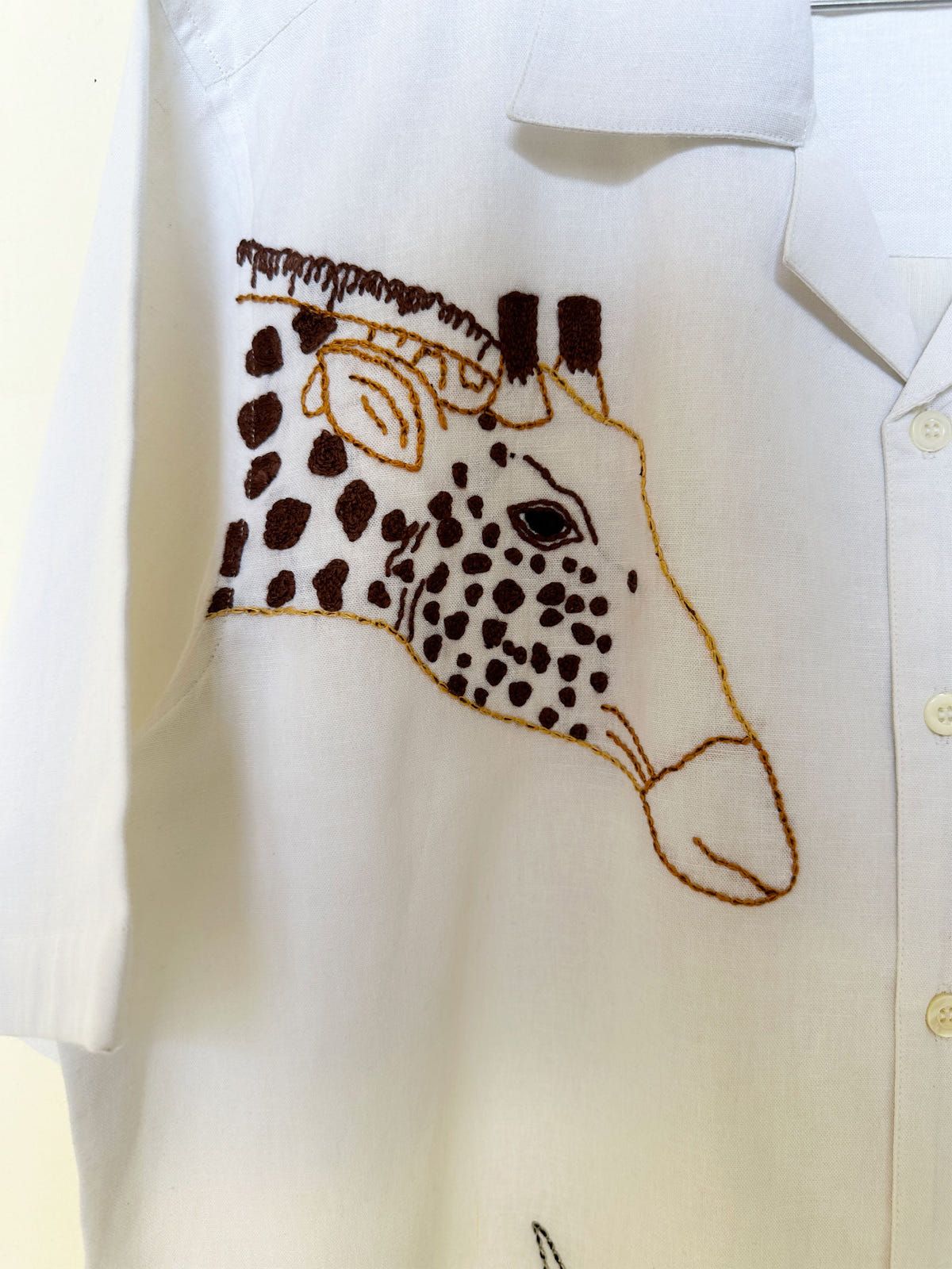 “Le savanna” hand embroidered shirt - image 2