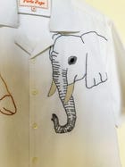 “Le savanna” hand embroidered shirt view 3