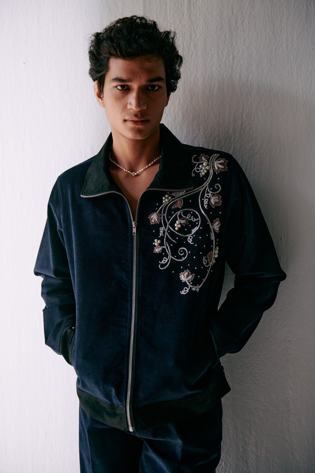 Amalfi embroidered zip up jacket - image 1
