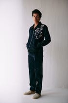 Amalfi embroidered zip up jacket view 2
