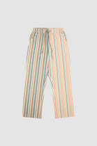 Split stripe lounge pants view 1