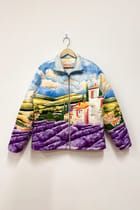 "Lavender fields" quilted jacket view 1