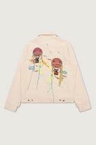 Around the world" hand embroidered jacket view 2