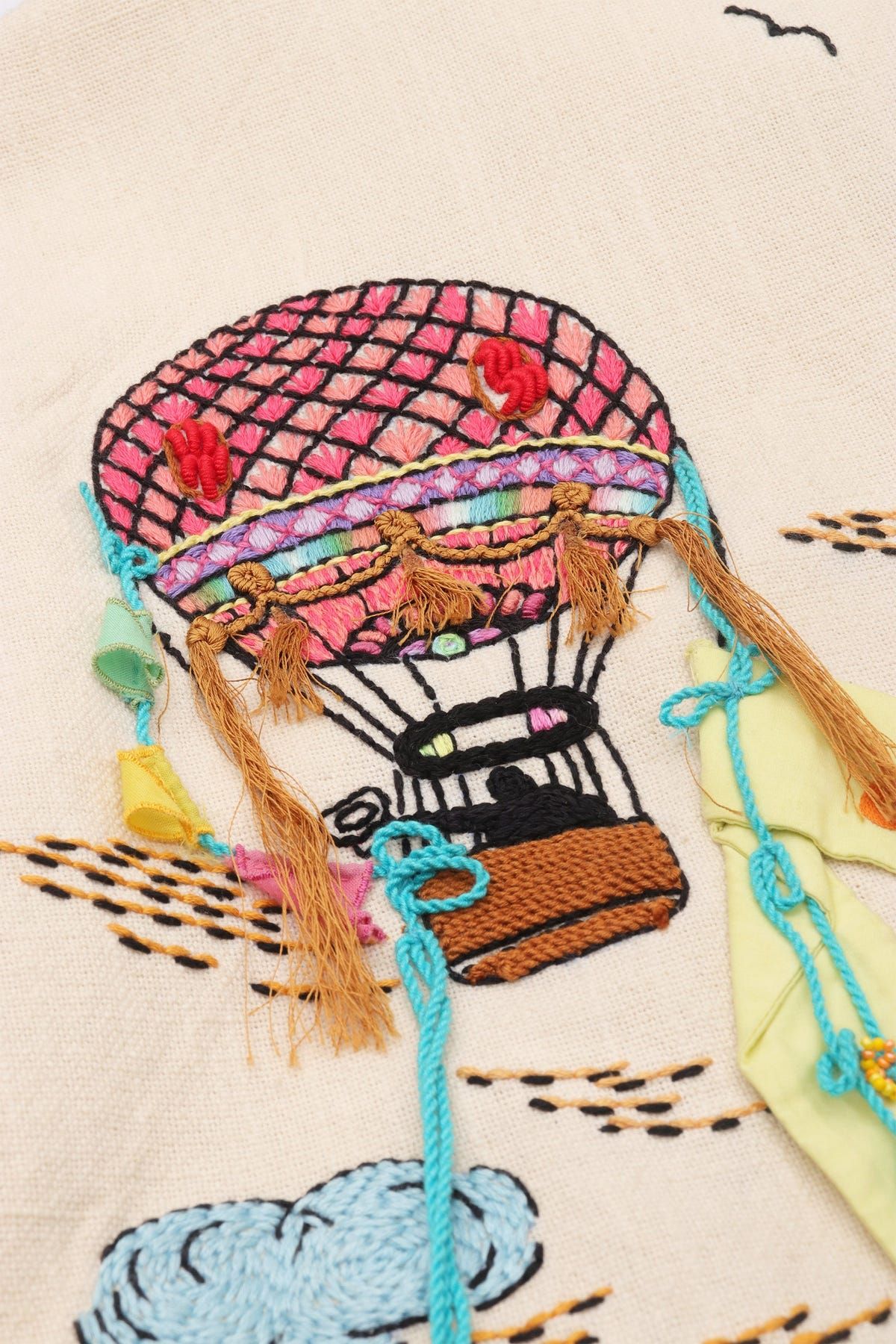 Around the world" hand embroidered jacket - image 3