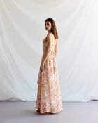 Royal paisley Pleated Cowl Aline Dress view 8