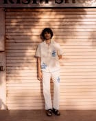 "Le adventure" hand embroidered Shirt view 1