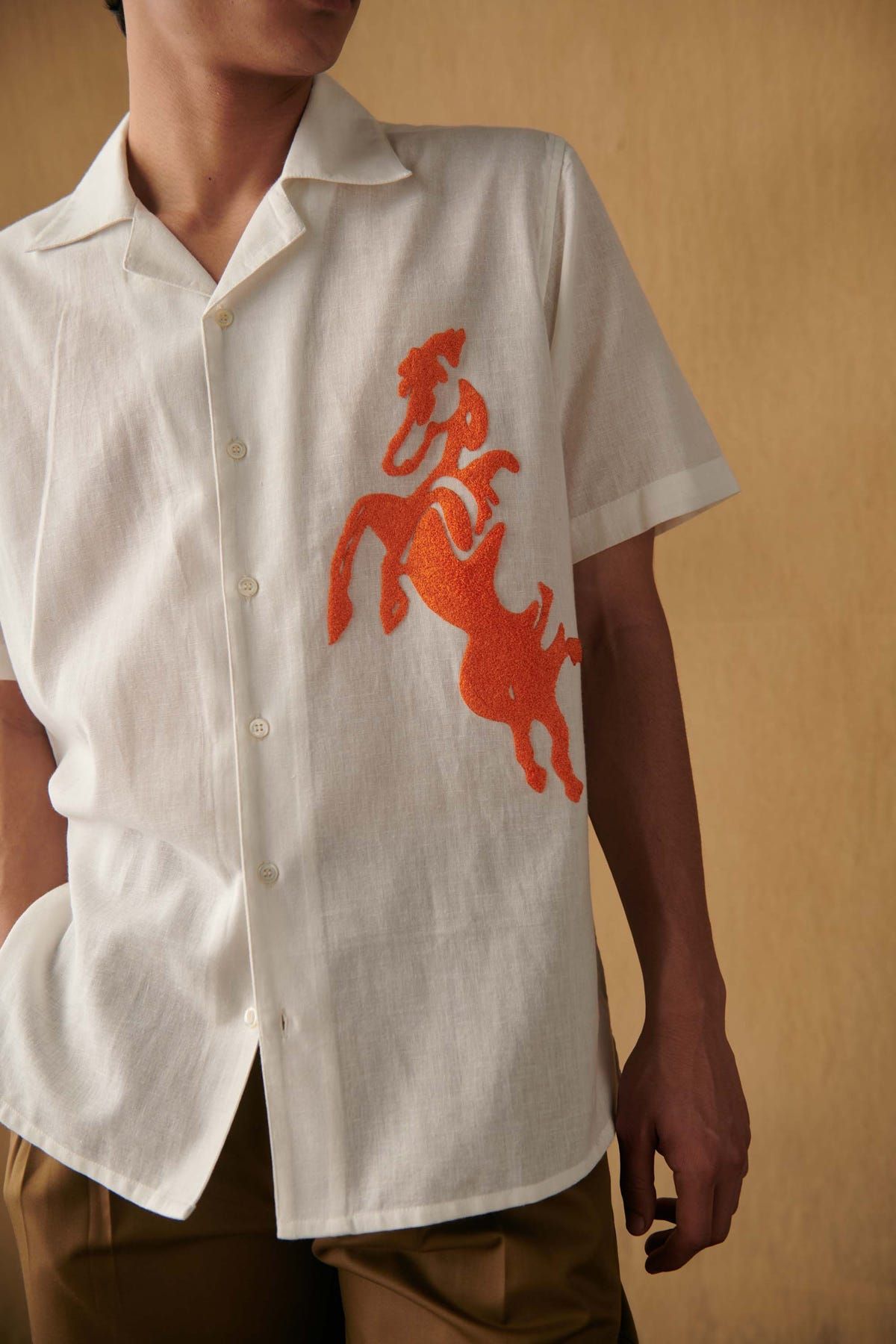 “La cavalerie” embroidered shirt - image 1