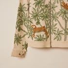 "Le leopard" hand embroidered zip up jacket view 7