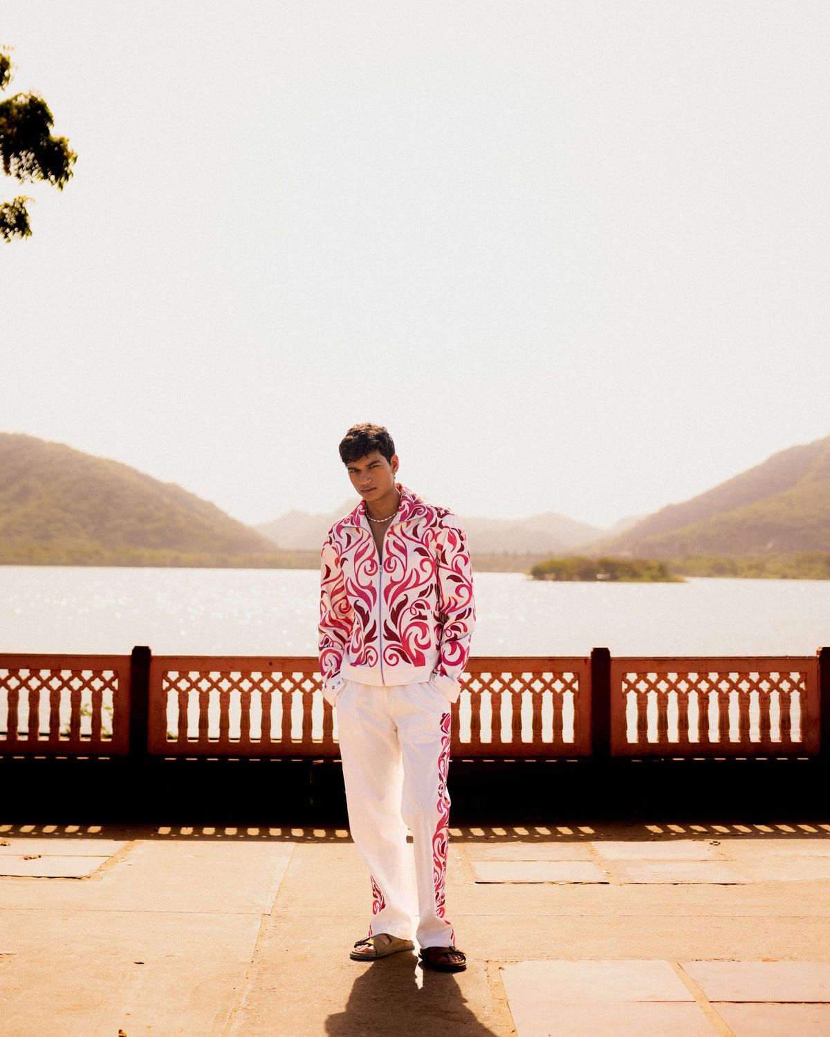 Kashida embroidered zip up jacket - image 4