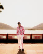 Kashida embroidered zip up jacket view 4