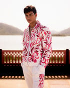 Kashida embroidered zip up jacket view 5