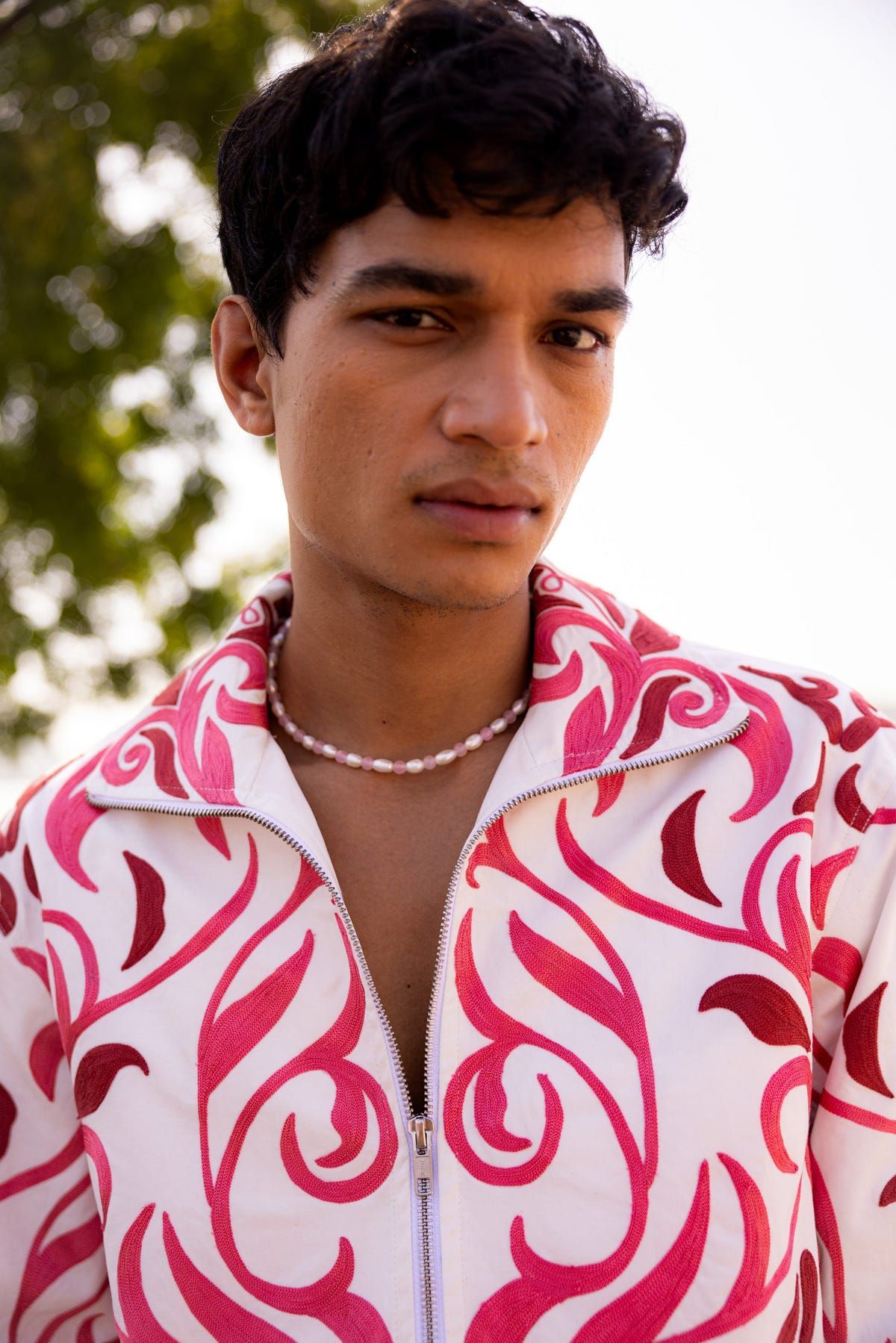 Kashida embroidered zip up jacket - image 6
