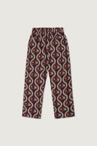 Floral wavy lounge pants view 1