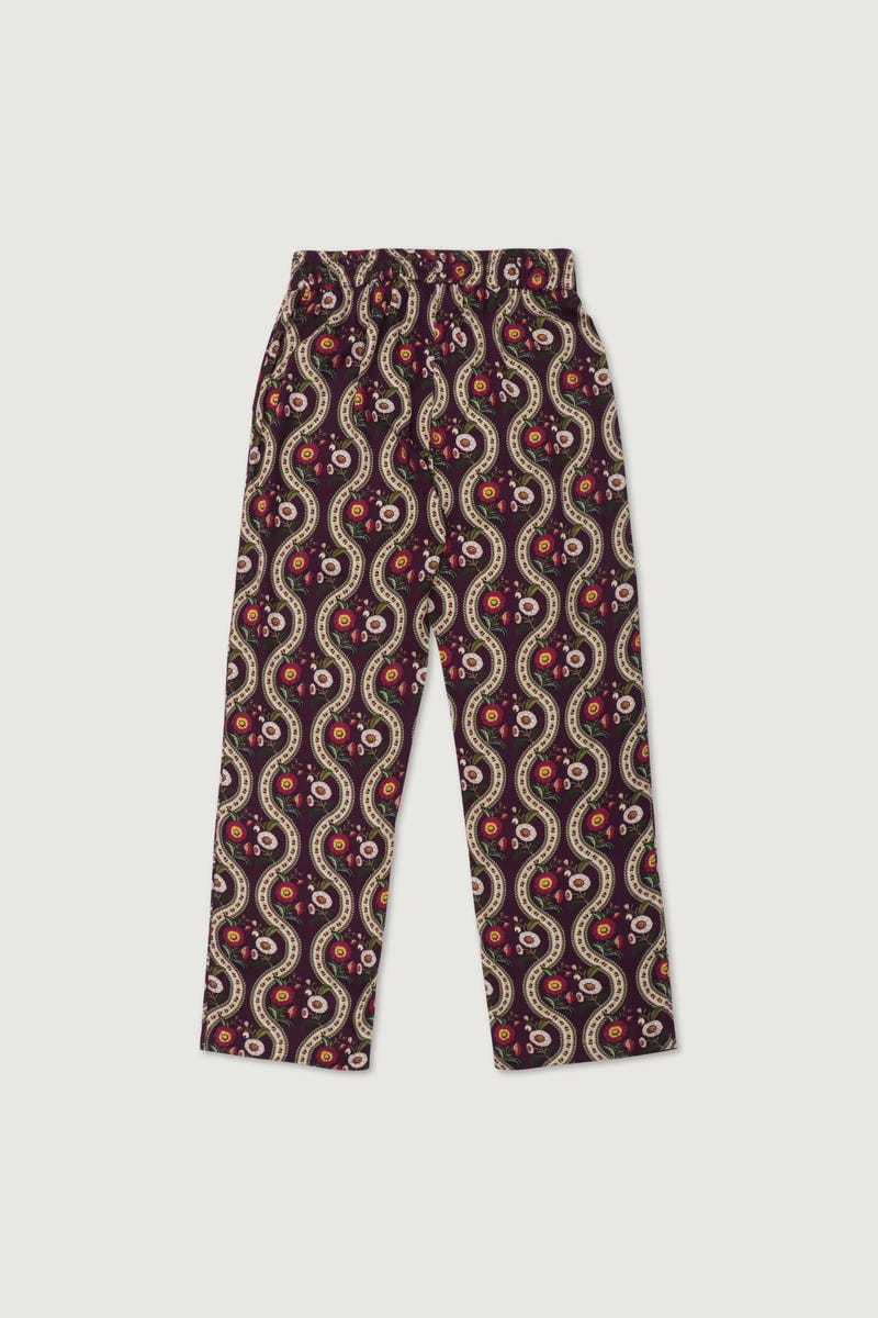 Floral wavy lounge pants