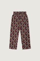 Floral wavy lounge pants view 4