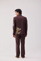 "The secret garden" embroidered casual wedding blazer view 5