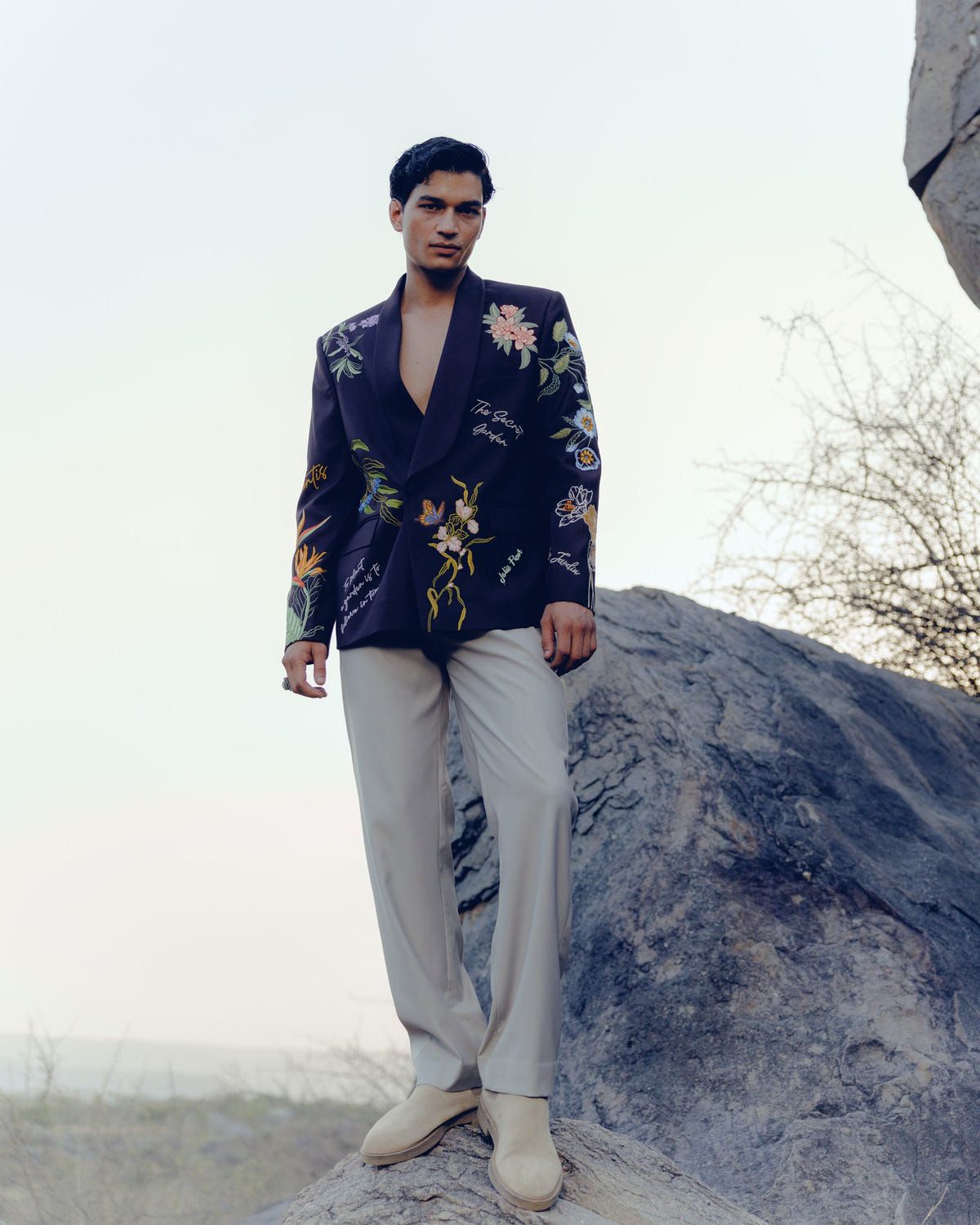 "The secret garden" embroidered casual wedding blazer - image 7