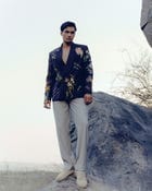 "The secret garden" embroidered casual wedding blazer view 7