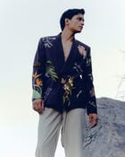 "The secret garden" embroidered casual wedding blazer view 8