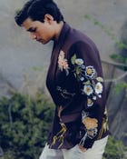 "The secret garden" embroidered casual wedding blazer view 10