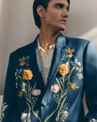 "Le jardin" Hand Embroidered Casual Wedding Blazer view 2