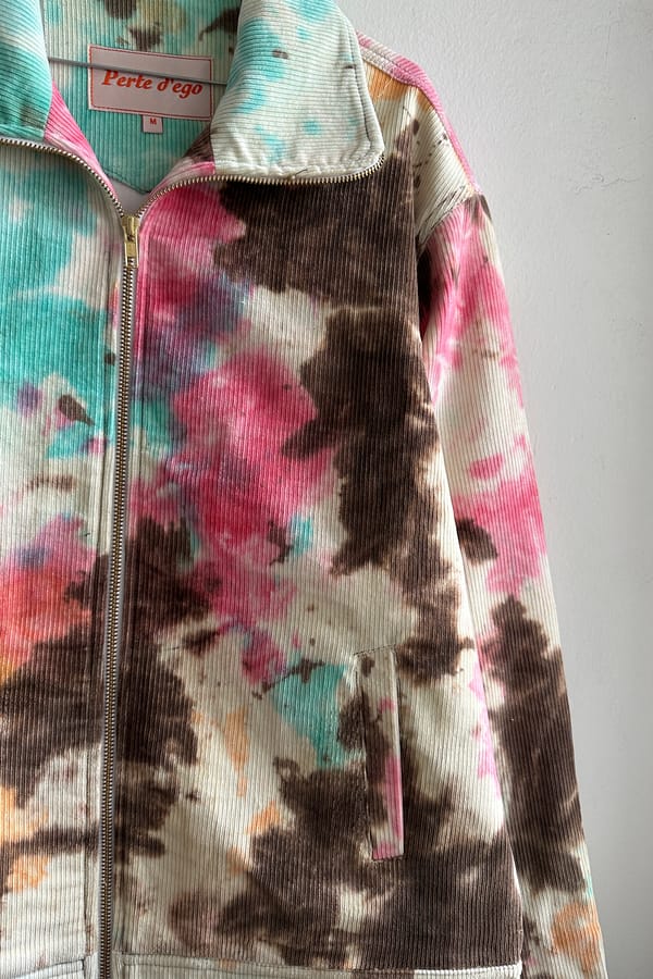 Perte D'ego — Psychedelic Corduroy racer jacket