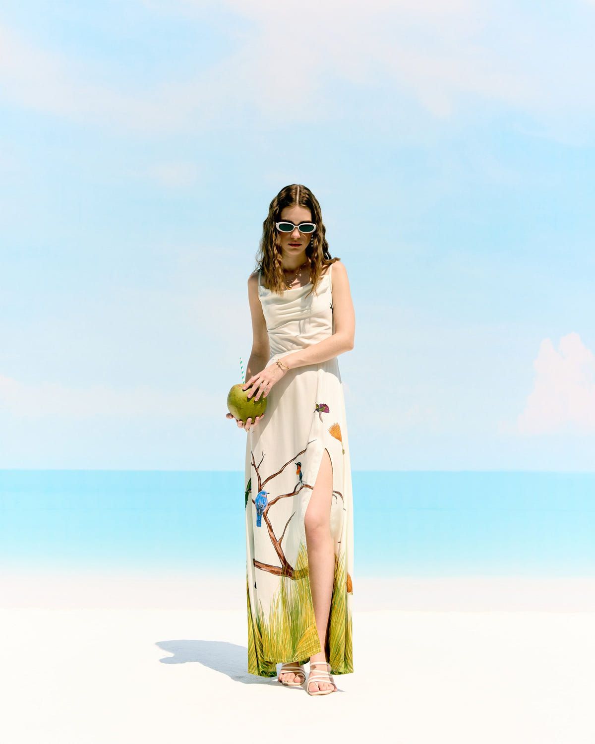 "Le Maine" Pleated Cowl Aline Dress - image 4