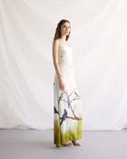 "Le Maine" Pleated Cowl Aline Dress view 6