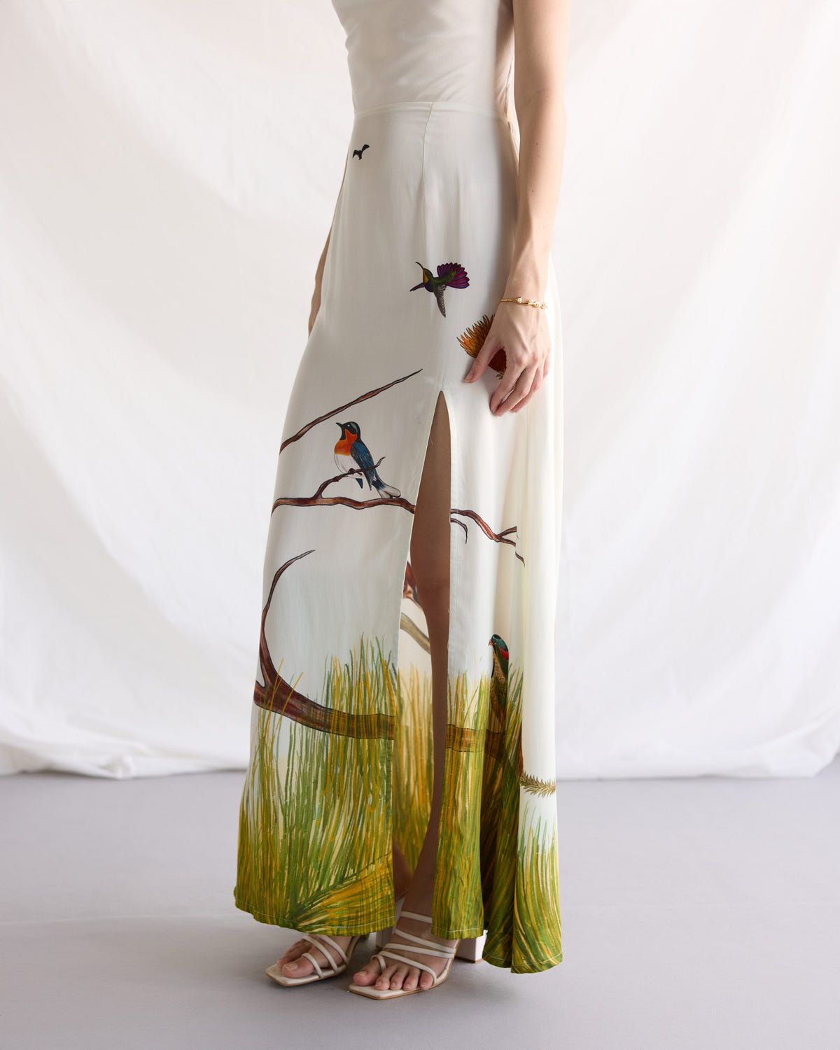 "Le Maine" Pleated Cowl Aline Dress - image 7