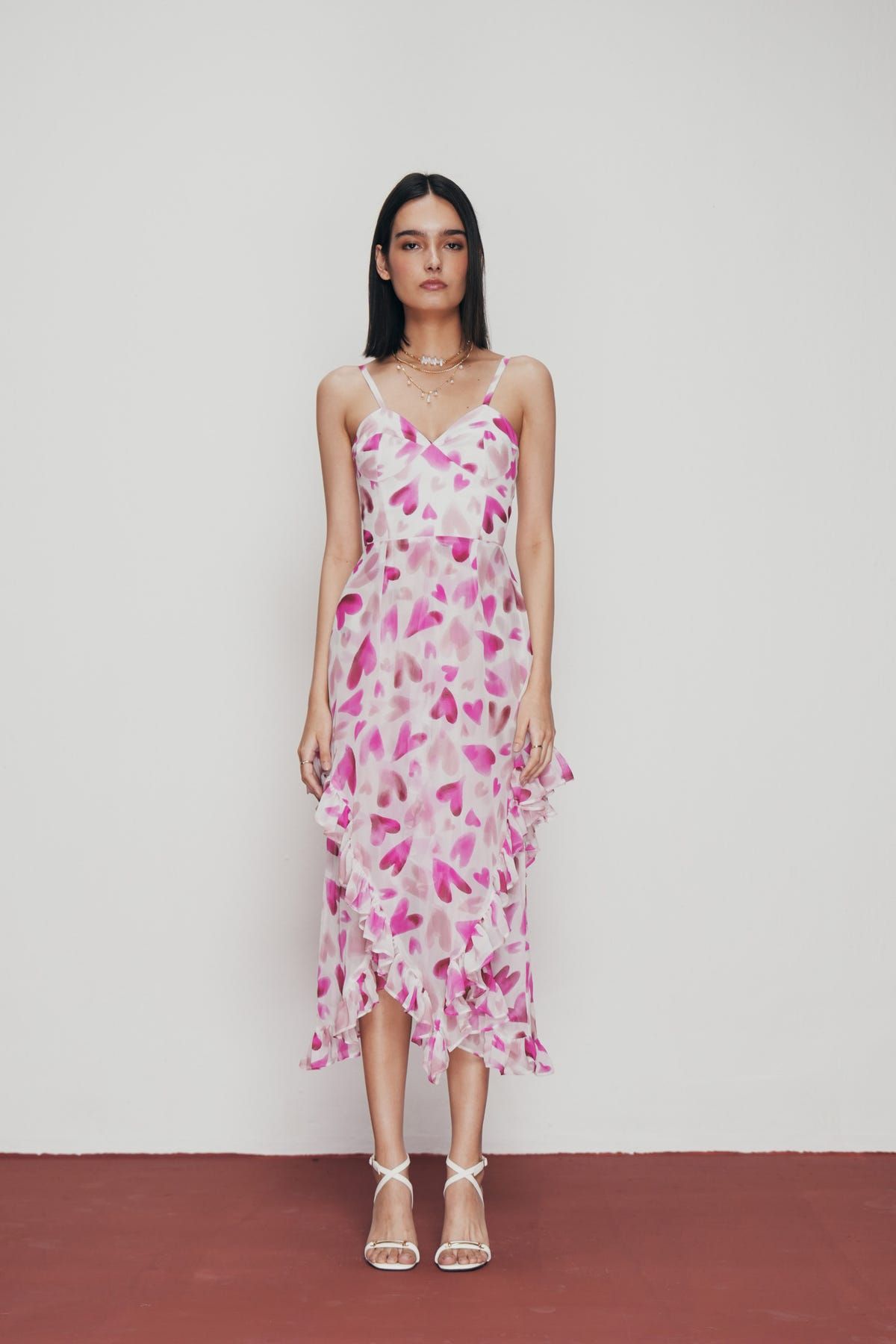 Rosalie Heart Ruffle Dress - image 3