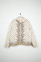 Watercolor border quilted jacket view 1