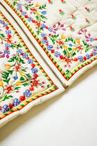 Watercolor border quilted jacket view 2