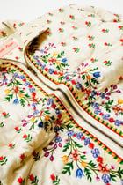 Watercolor border quilted jacket view 5