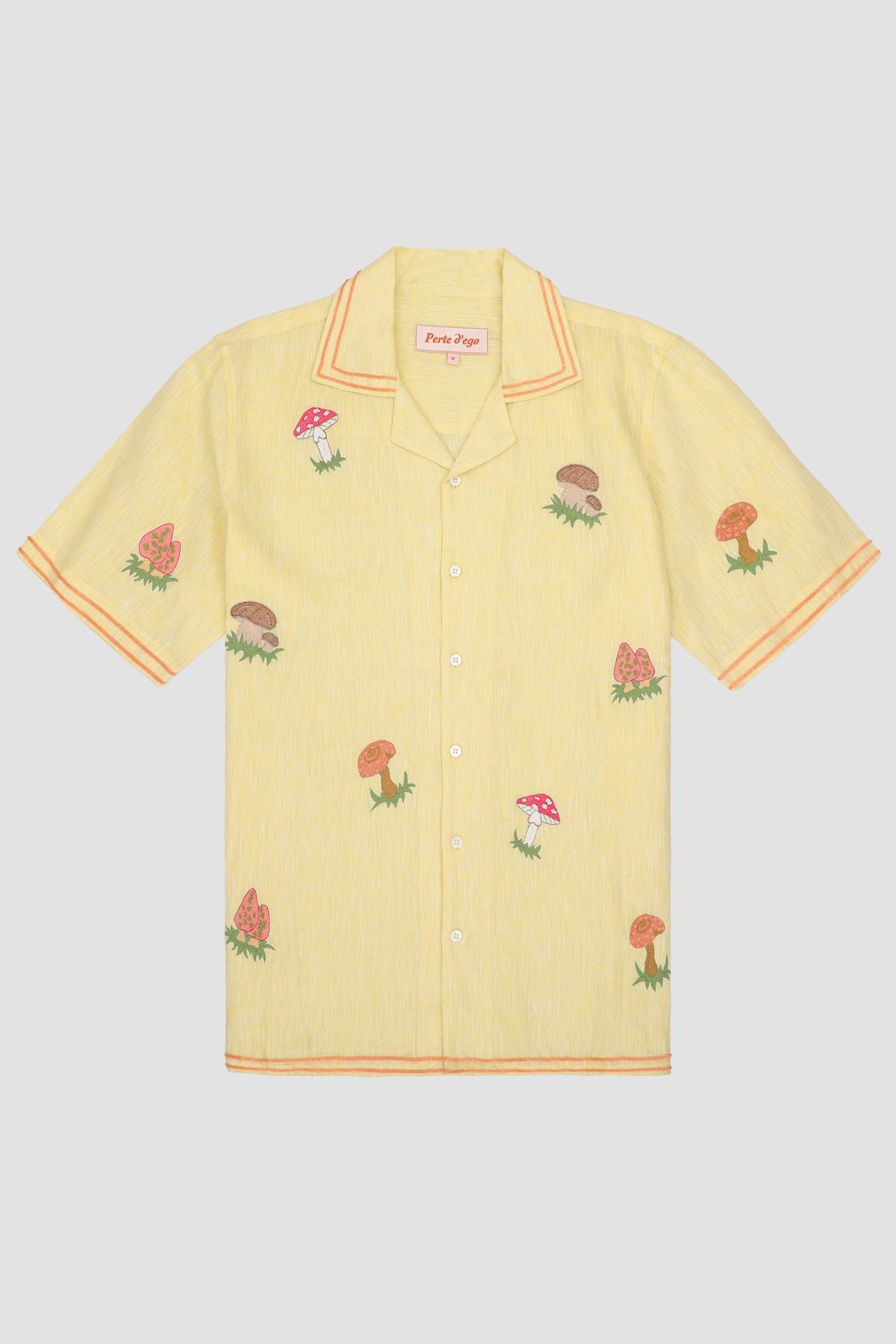 "Le mushroom" hand embroidered shirt - image 1