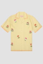 "Le mushroom" hand embroidered shirt view 1