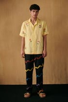 "Le mushroom" hand embroidered shirt view 2