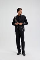Moonlit Vine Hand embroidered Blazer view 4